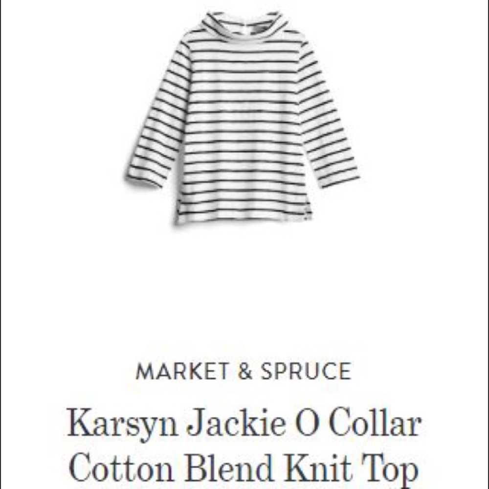 Market & Spruce Cotton Blend Knit Top.